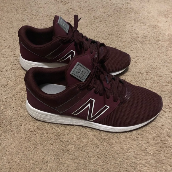 maroon new balance shoes